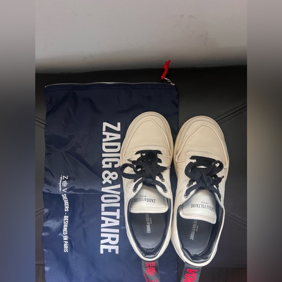 Zadig & voltaire Paris sneakers chunky in cream EU 37 - Picture 3 of 7